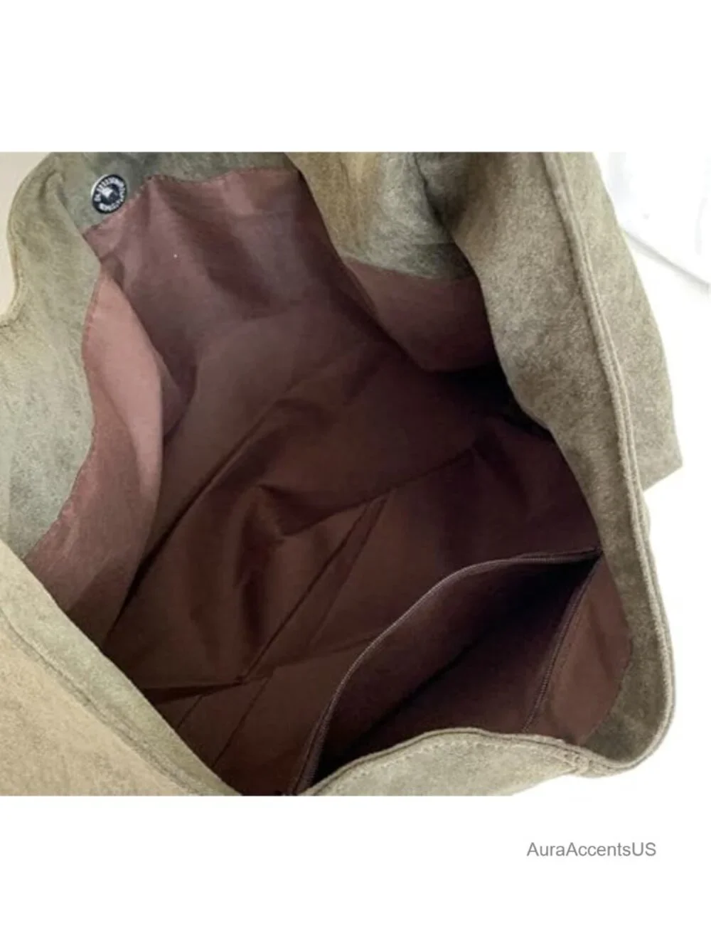 Suede Crescent Shoulder Bag Women Tote Hobo Underarm Purse Work Bag